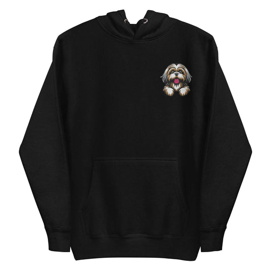 Shih Tzu Dog Embroidery Premium Unisex Hoodie