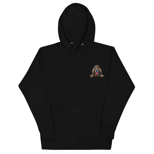 Bloodhound Dog Embroidery Premium Unisex Hoodie
