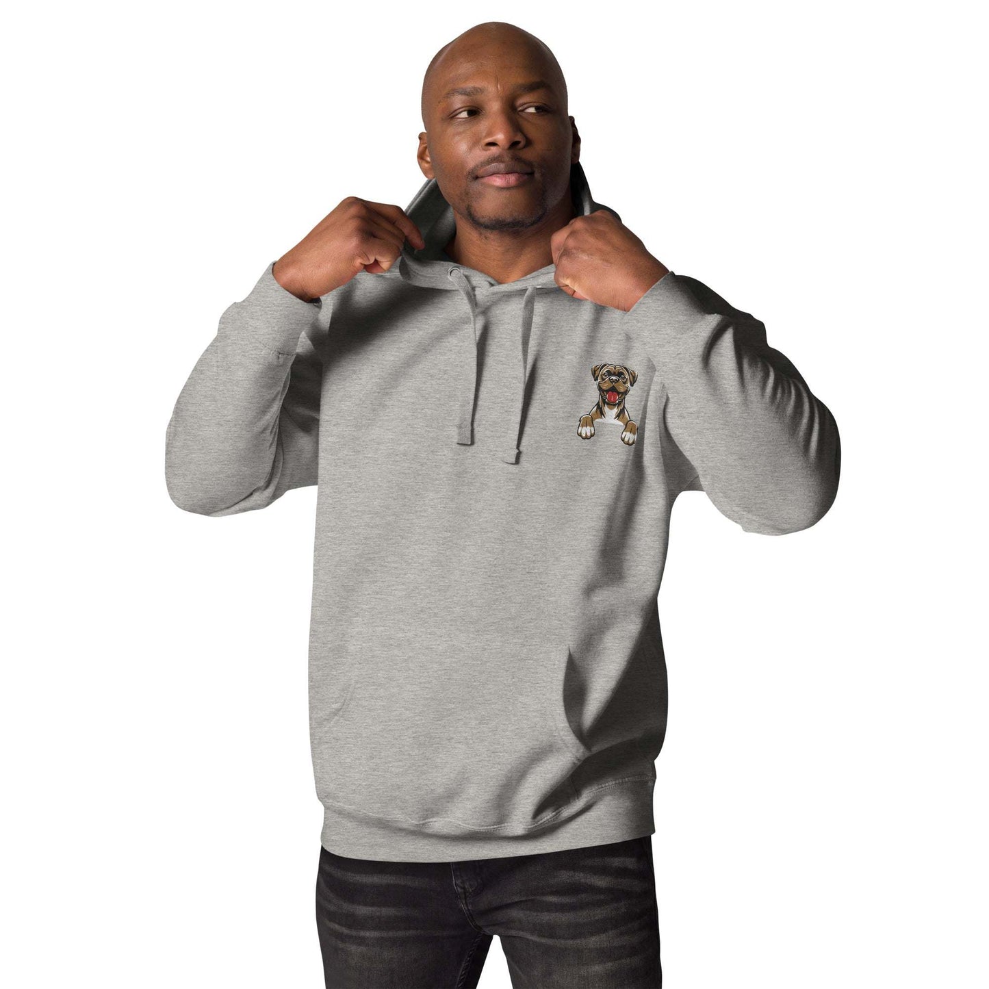 Boxer Puppies Hoodie - Premium Unisex Streetwear Grey