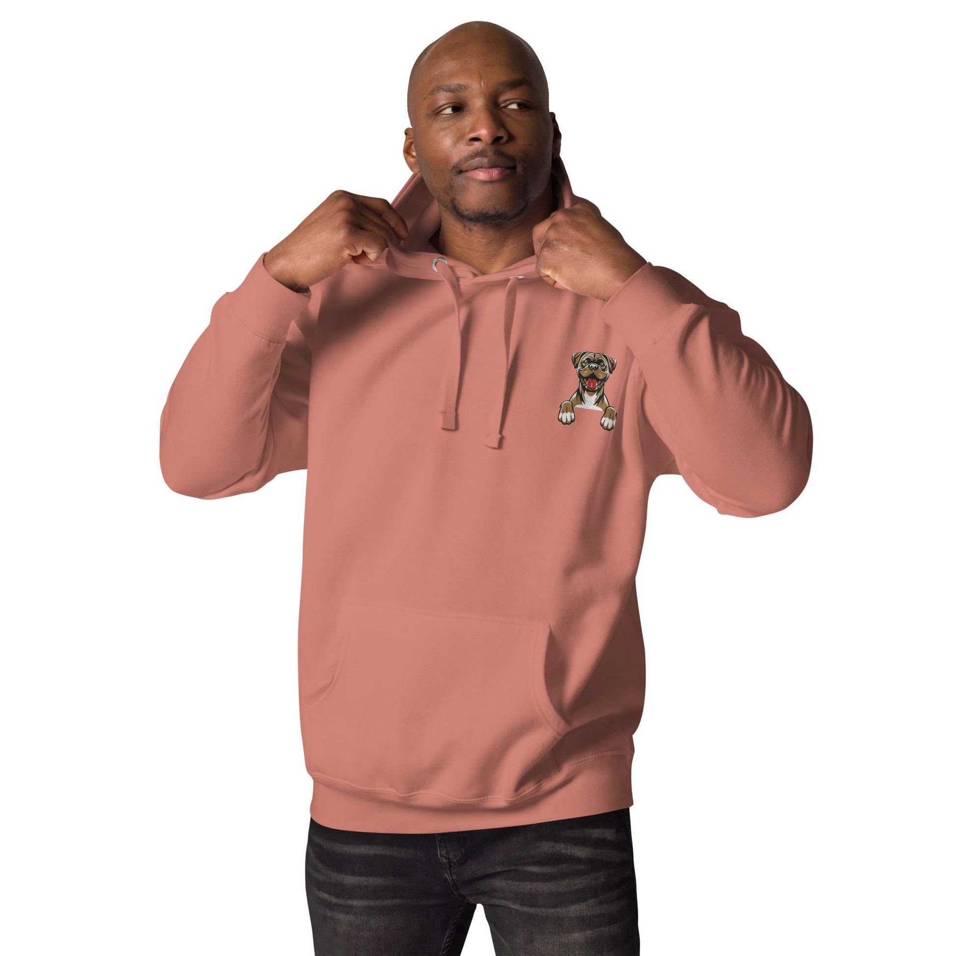 Boxer Puppies Hoodie - Premium Unisex Streetwear Pink