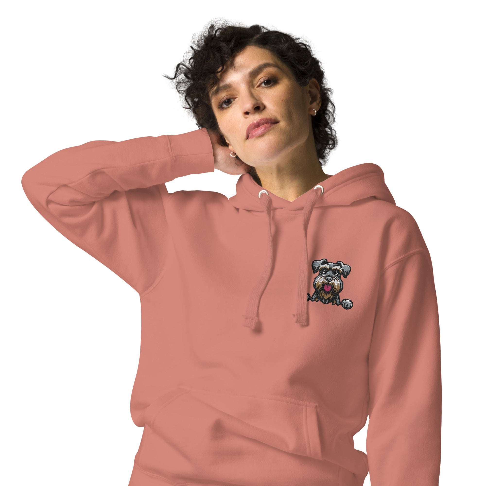 Schnauzer Hoodie - Premium Unisex Embroidered Streetwear with Pocket