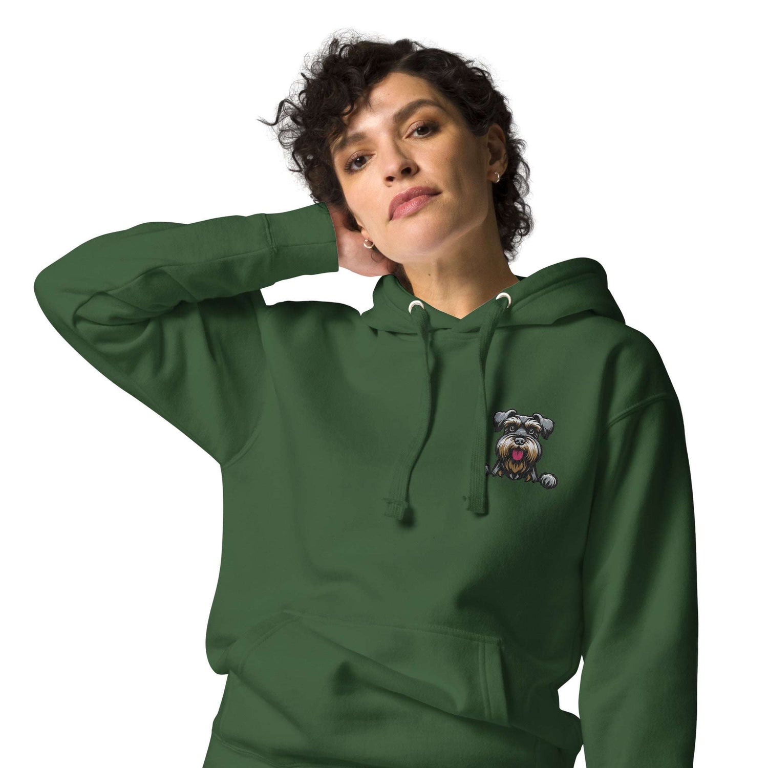 Schnauzer Hoodie - Premium Unisex Embroidered Streetwear with Pocket