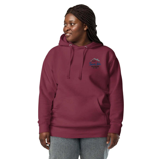 NON-Profit SaveMe Rescue Dog Embroidery Premium Unisex Hoodie