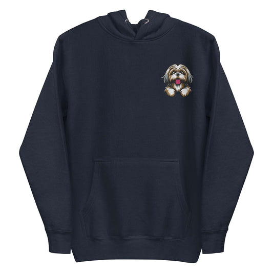 Shih Tzu Dog Embroidery Premium Unisex Hoodie