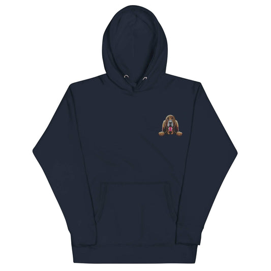 Bloodhound Dog Embroidery Premium Unisex Hoodie