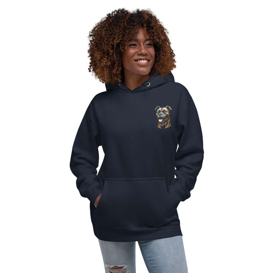 Pitbull Dog Embroidery Premium Unisex Hoodie
