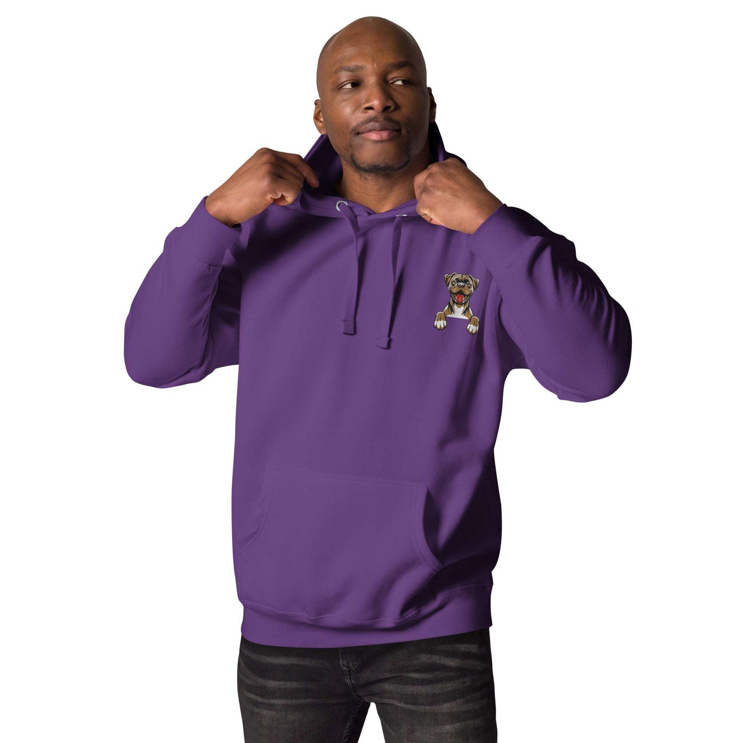 Boxer Puppies Hoodie - Premium Unisex Streetwear Purple