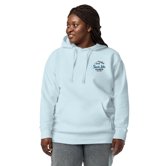 NON-Profit SaveMe Rescue Dog Embroidery Premium Unisex Hoodie