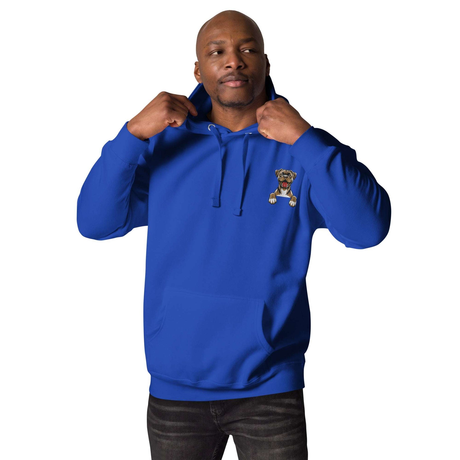 Boxer Puppies Hoodie - Premium Unisex Streetwear Blue