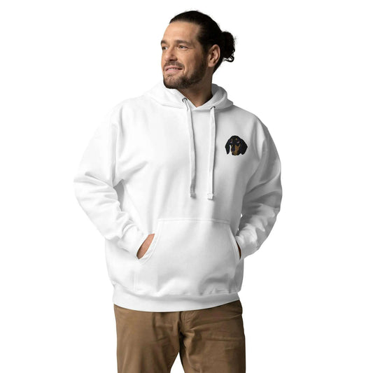 Dachshund Dog Embroidery Premium Unisex Hoodie