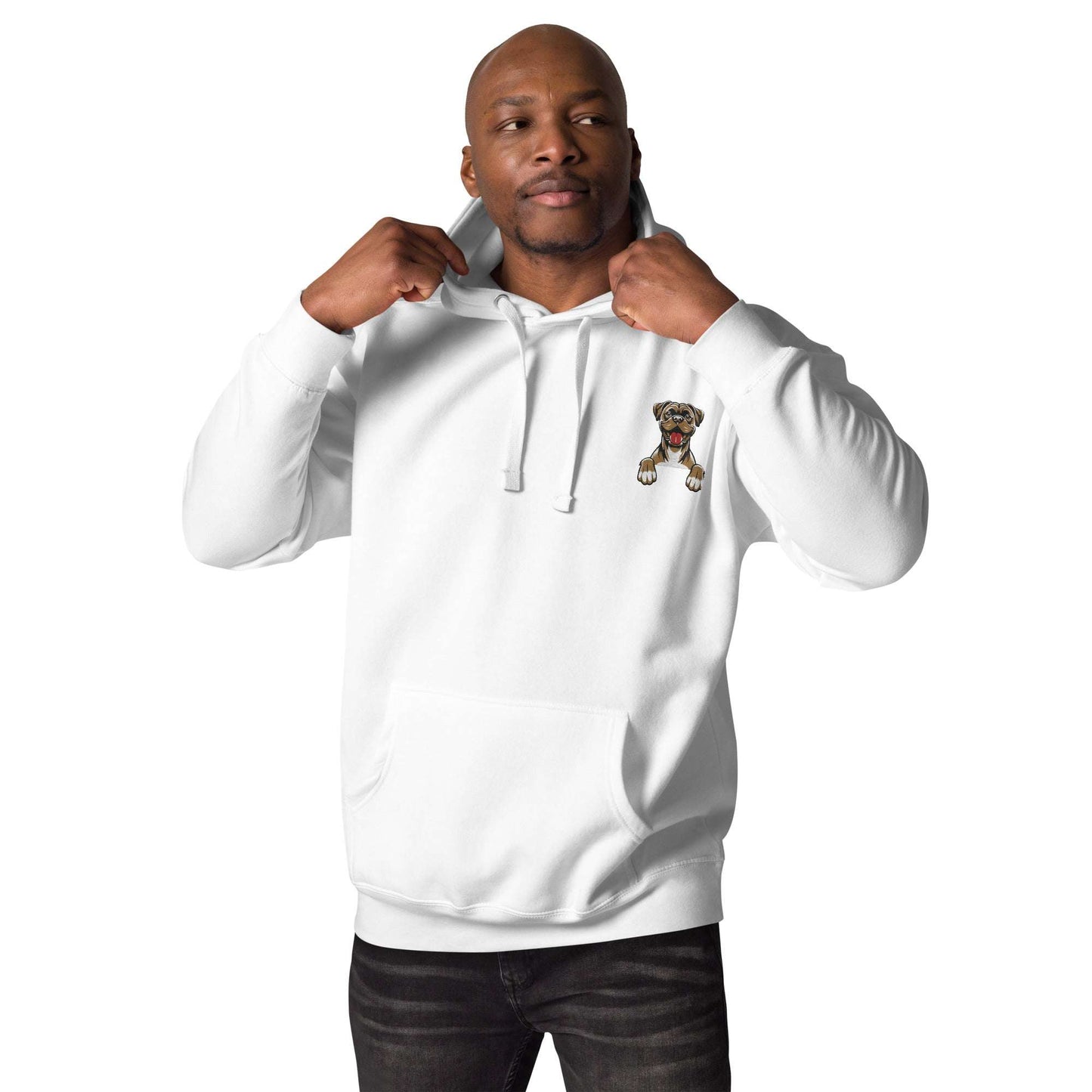 Boxer Puppies Hoodie - Premium Unisex Streetwear White
