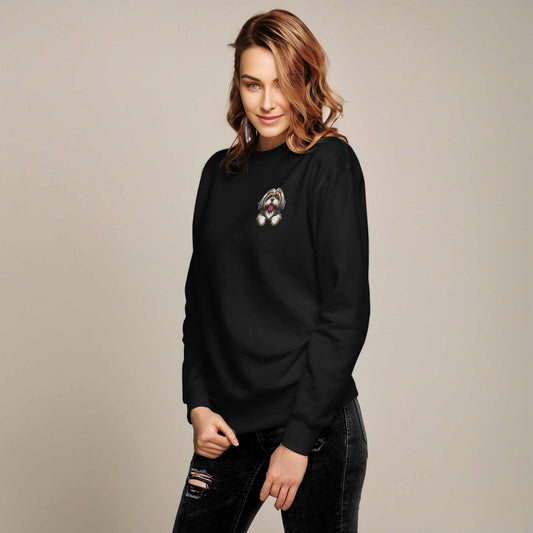 Shih Tzu Embroidery Premium Unisex Sweatshirt