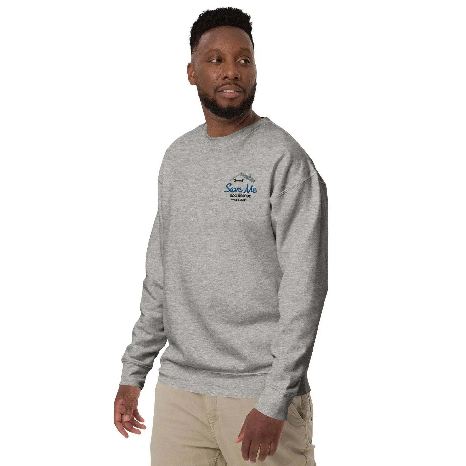 SaveMeDogRescue Unisex Premium Sweatshirt - Pawlogo