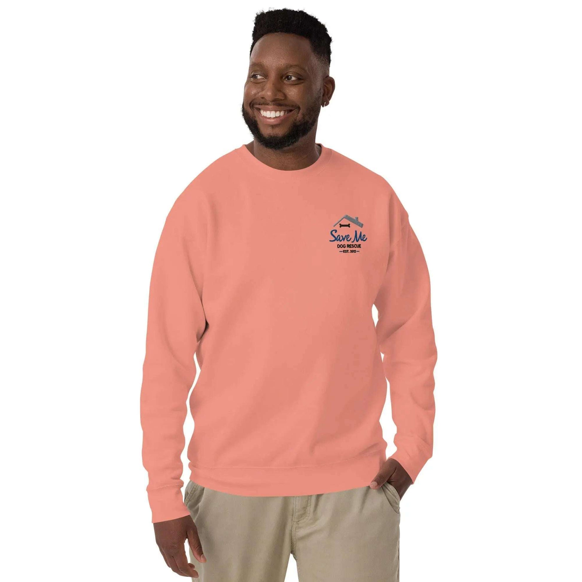 SaveMeDogRescue Unisex Premium Sweatshirt - Pawlogo