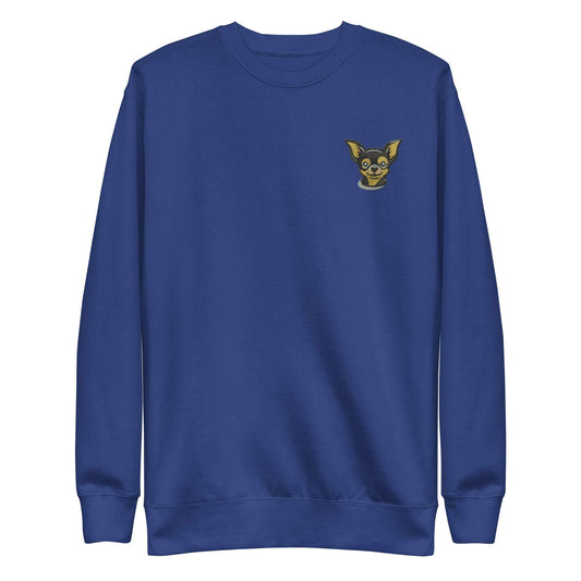 Chihuahua Dog Embroidery Premium Unisex Sweatshirt