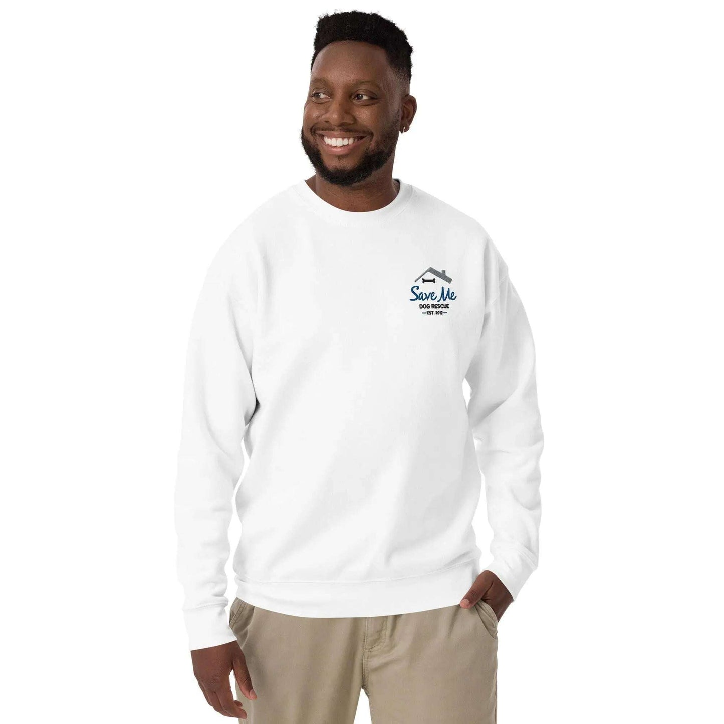 SaveMeDogRescue Unisex Premium Sweatshirt - Pawlogo