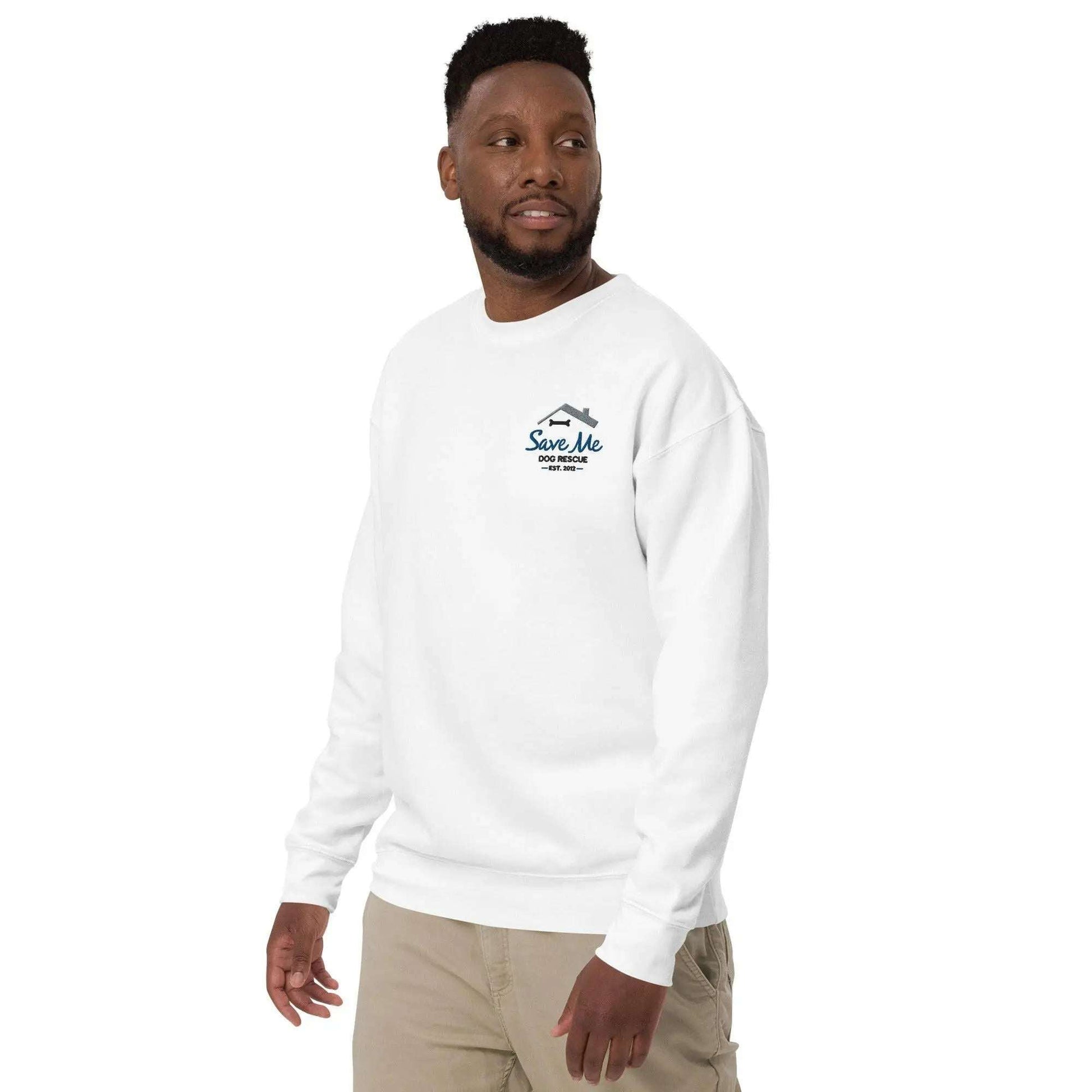 SaveMeDogRescue Unisex Premium Sweatshirt - Pawlogo
