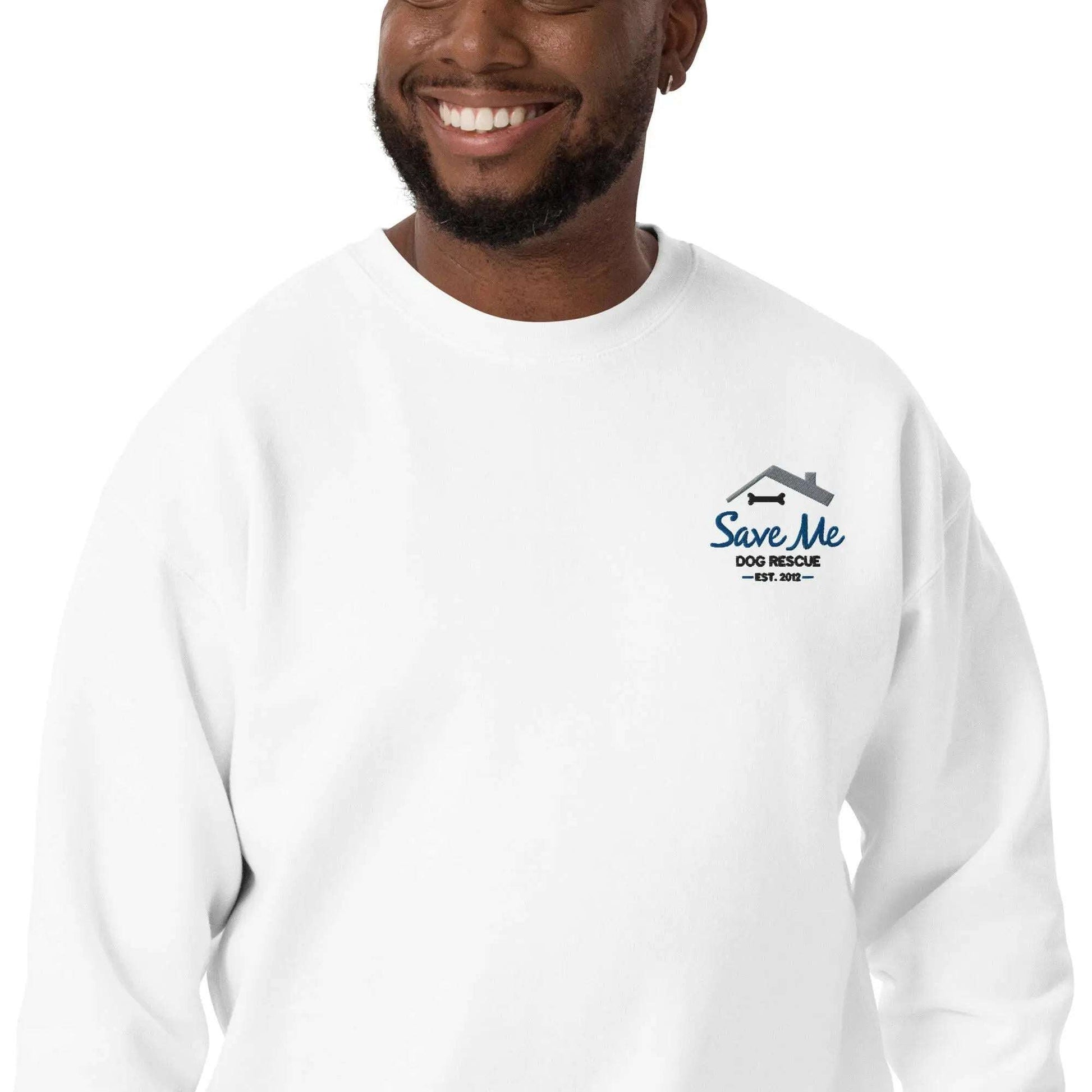 SaveMeDogRescue Unisex Premium Sweatshirt - Pawlogo
