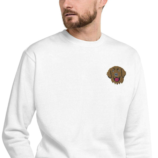 Chesapeake Bay Retriever Dog Embroidery Premium Unisex Sweatshirt