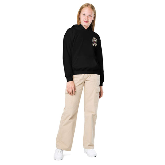 Shih Tzu Dog Embroidery Premium Youth Unisex Hoodie