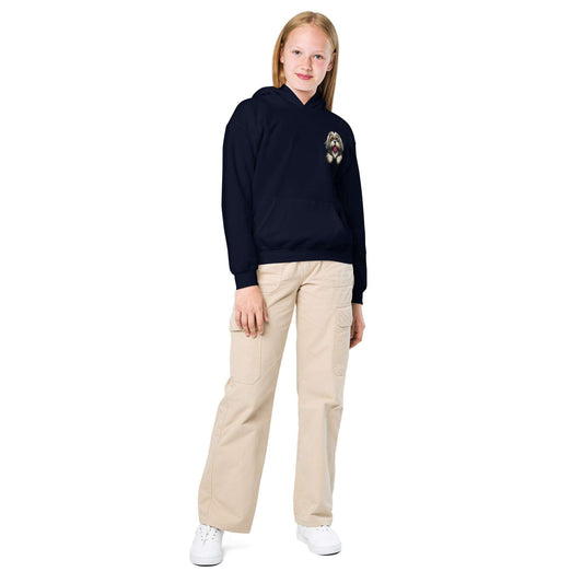 Shih Tzu Dog Embroidery Premium Youth Unisex Hoodie