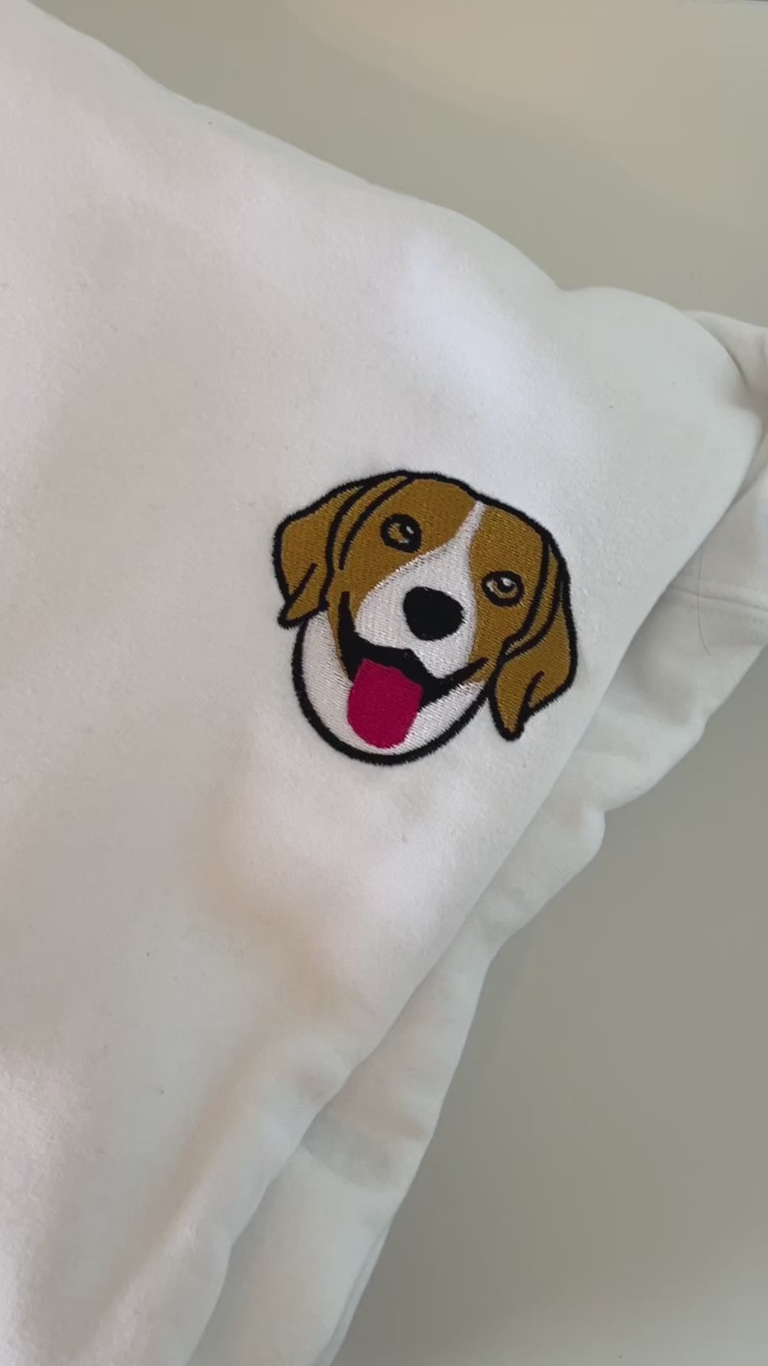★HOODHOOD★ beagle logo hood black Beagle Hoodie - Premium Unisex Embroidered Dog Sweatshirt