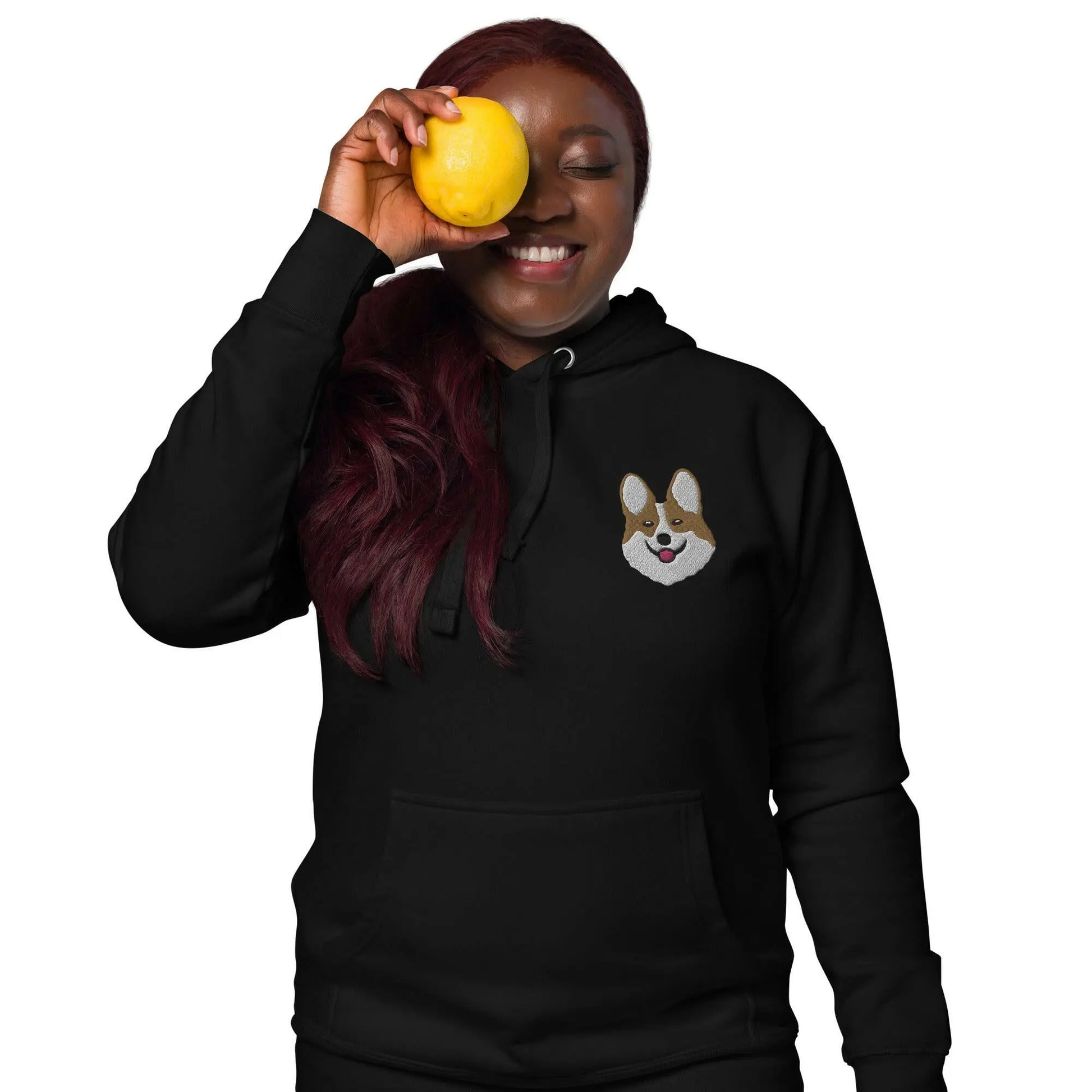 Corgi Premium Blend Heavy Unisex Hoodie.