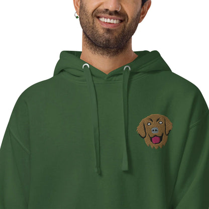 Golden Retriever Premium Blend Heavy Unisex Hoodie.