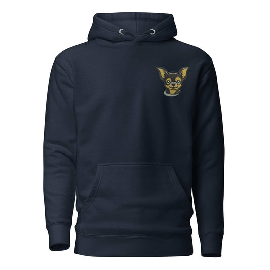 Chihuahua Dog Embroidery Premium Unisex Hoodie