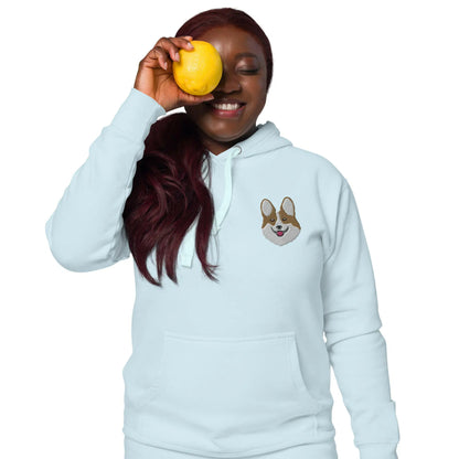 Corgi Premium Blend Heavy Unisex Hoodie.