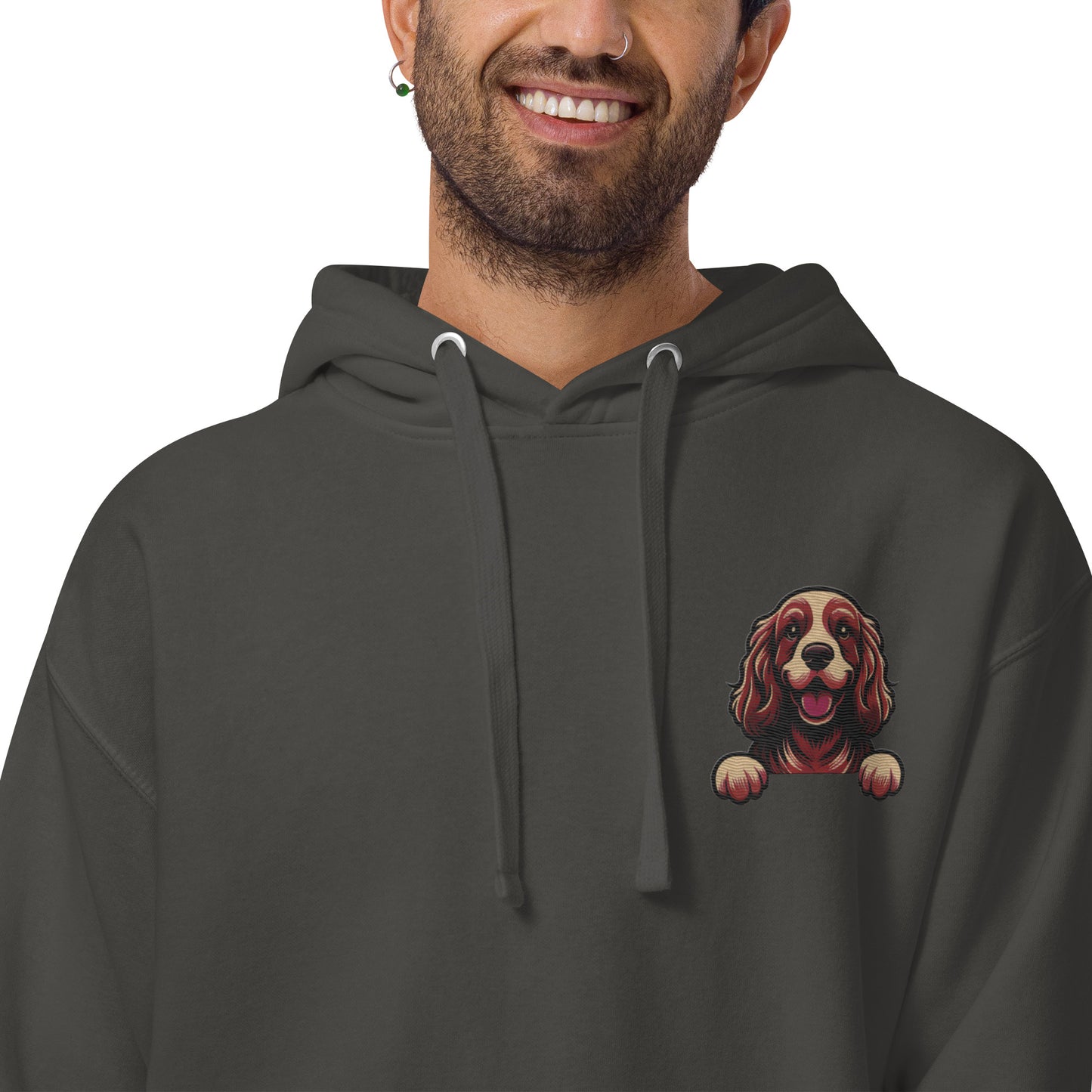 Cocker Spaniel Premium Blend Heavy Unisex Hoodie - Pawlogo