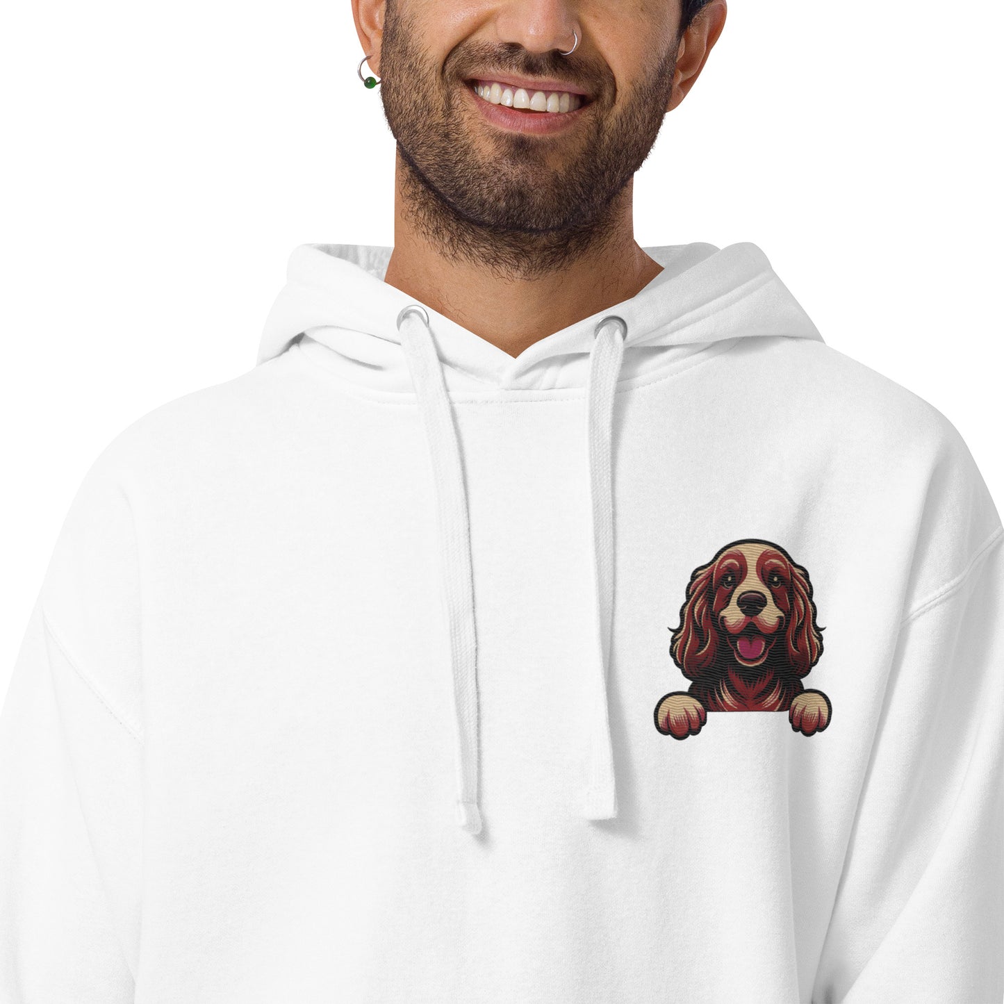 Cocker Spaniel Premium Blend Heavy Unisex Hoodie - Pawlogo