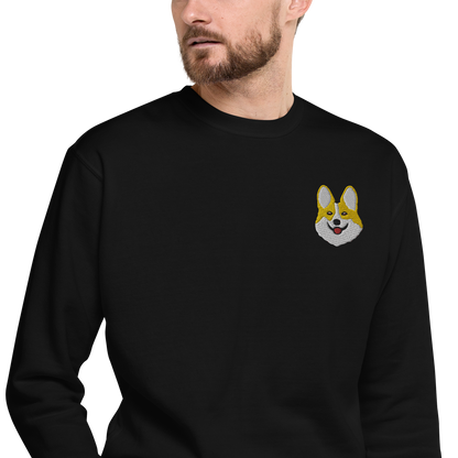 Corgi Smile Unisex Premium Sweatshirt.