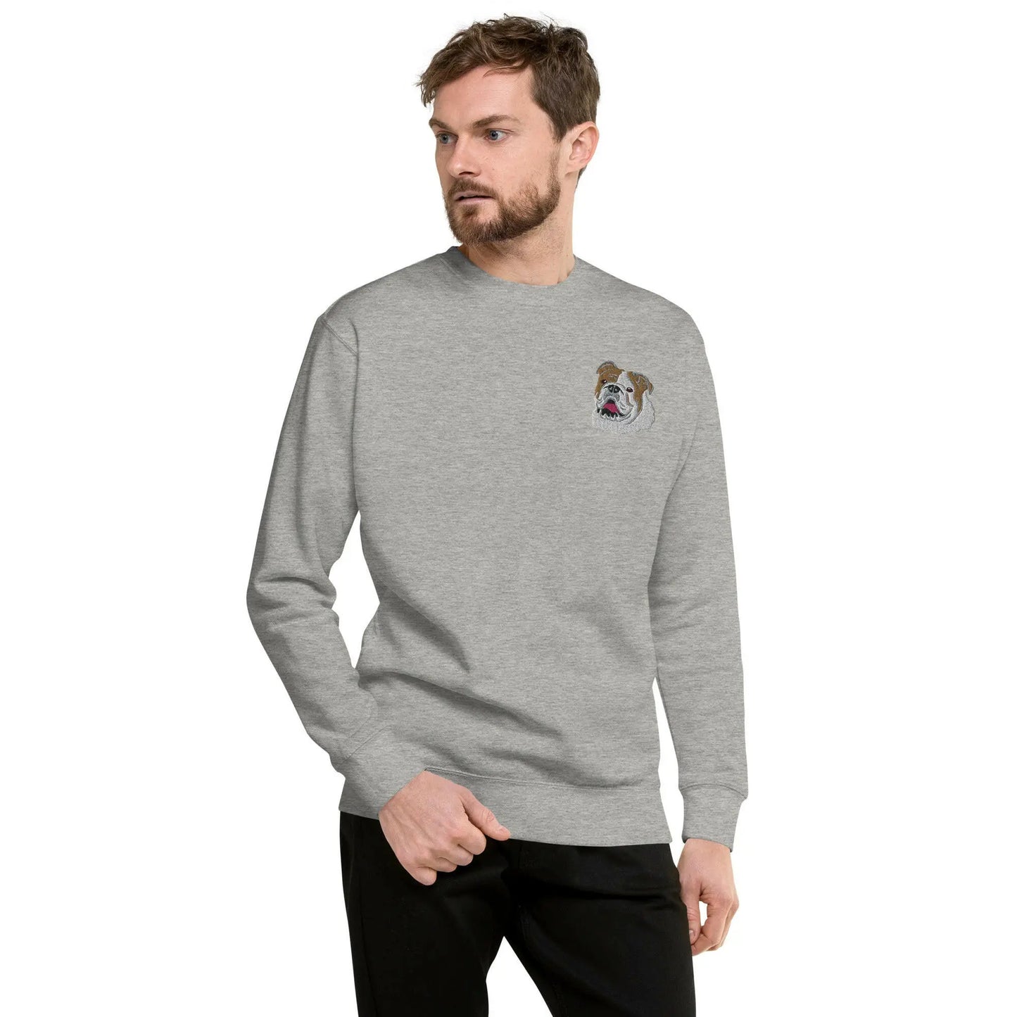 English Bulldog Unisex Premium Sweatshirt.