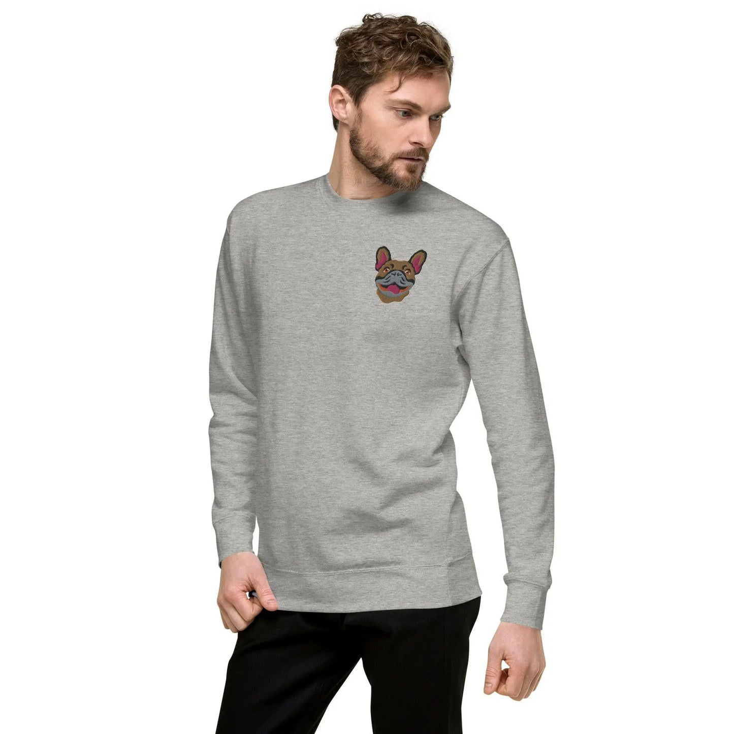 French Bulldog Unisex Premium Sweatshirt.