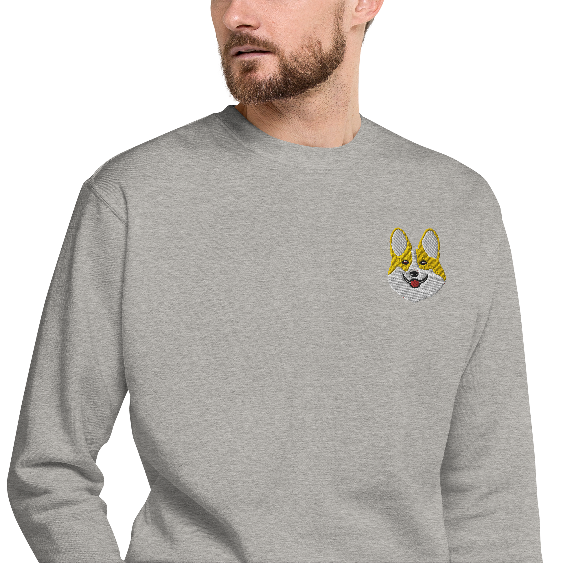 Corgi Smile Unisex Premium Sweatshirt.