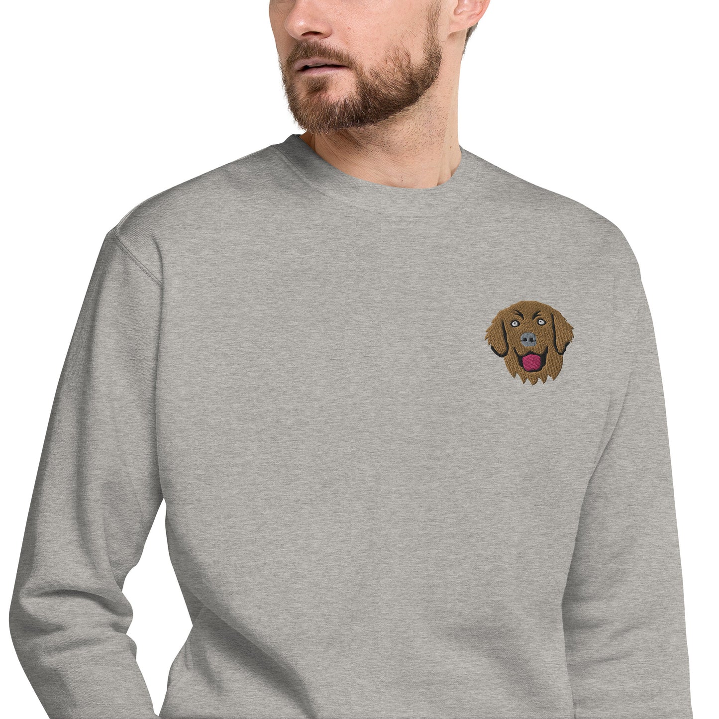 Golden Retriever Unisex Premium Sweatshirt.