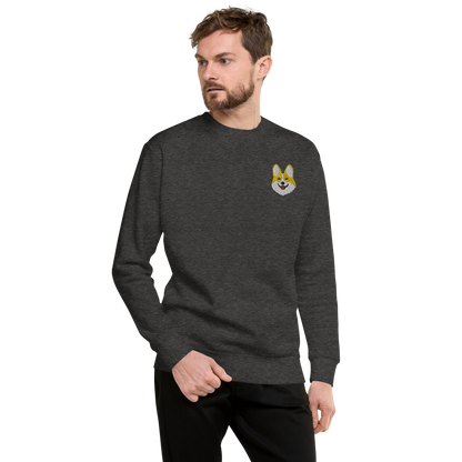 Corgi Smile Unisex Premium Sweatshirt.