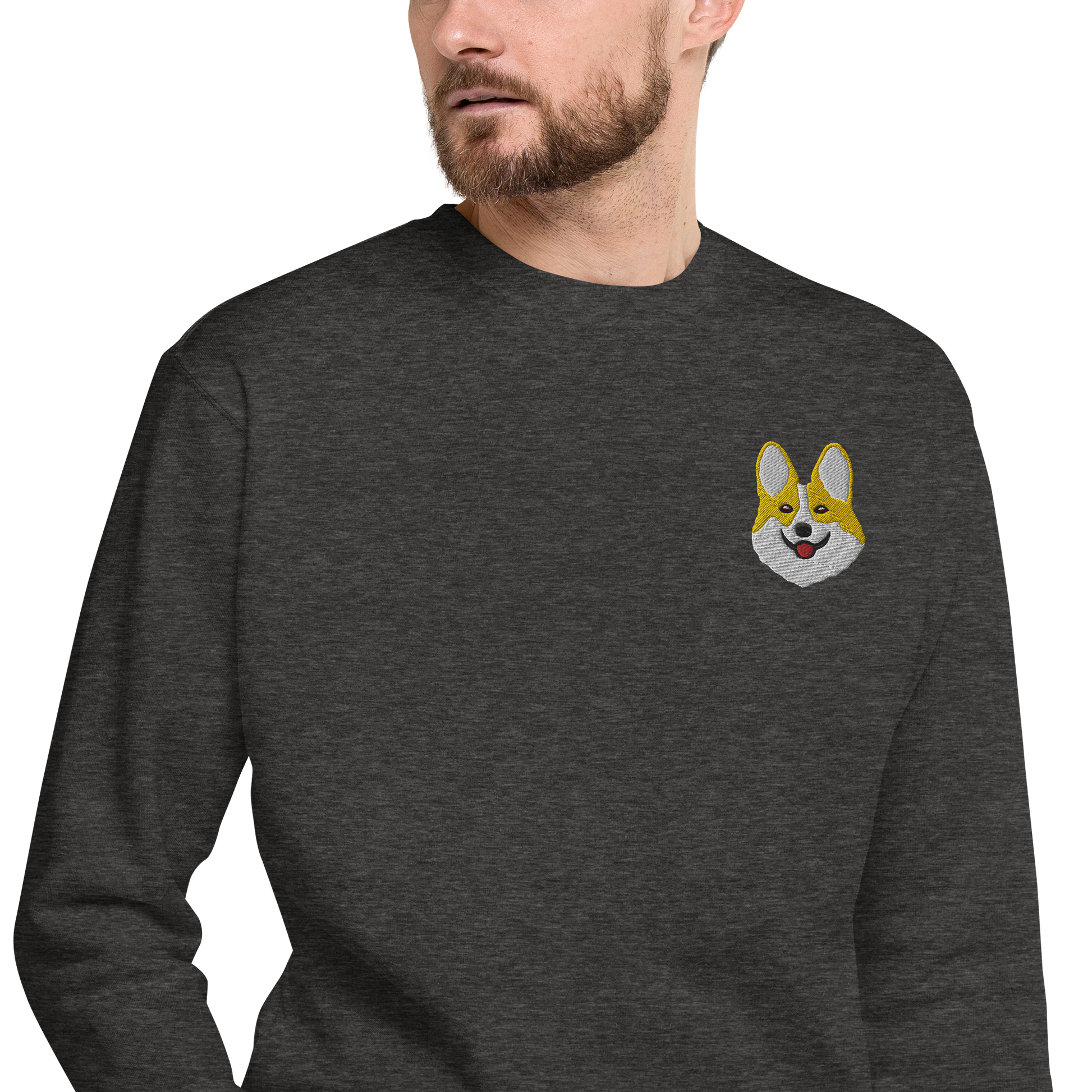 Corgi Smile Unisex Premium Sweatshirt.