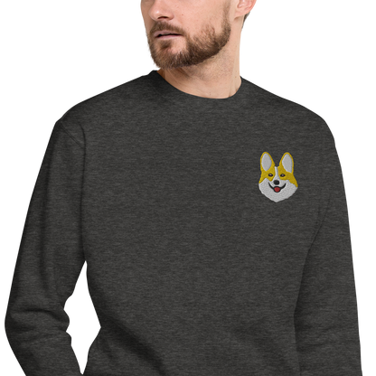 Corgi Smile Unisex Premium Sweatshirt.