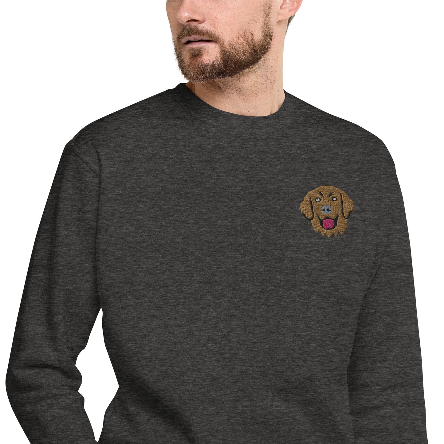 Golden Retriever Unisex Premium Sweatshirt.