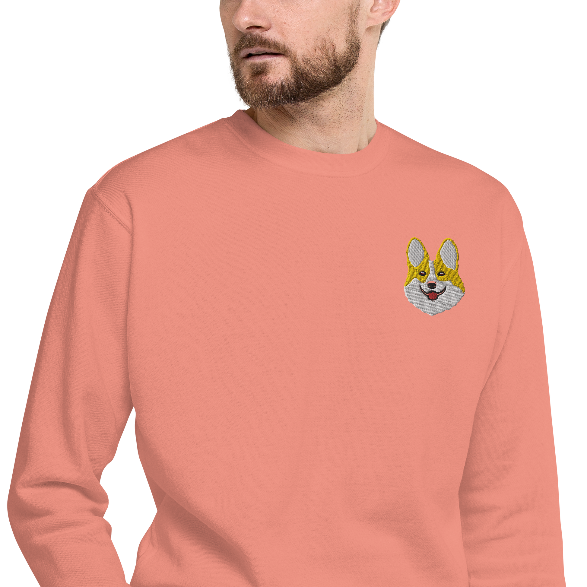 Corgi Smile Unisex Premium Sweatshirt.