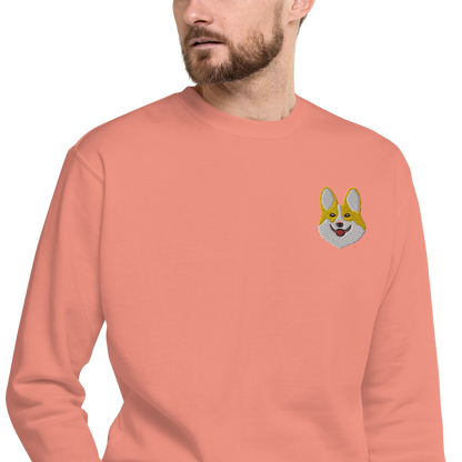 Corgi Smile Unisex Premium Sweatshirt.