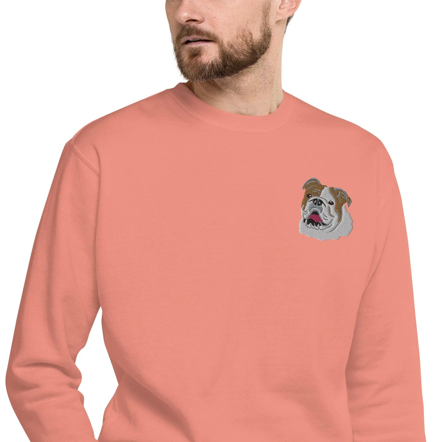 English Bulldog Unisex Premium Sweatshirt.