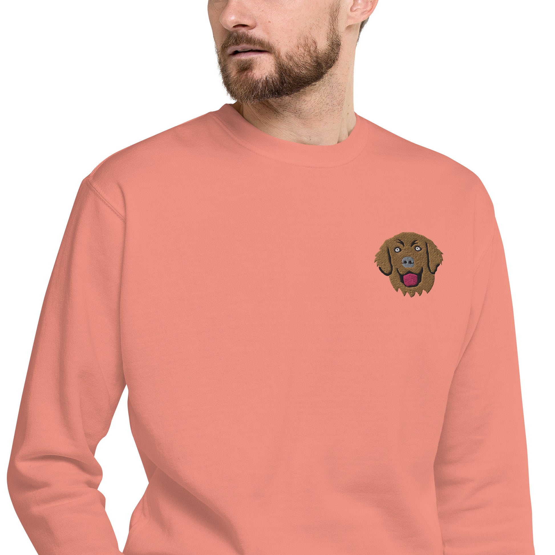 Golden Retriever Unisex Premium Sweatshirt.