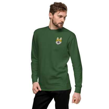 Corgi Smile Unisex Premium Sweatshirt.