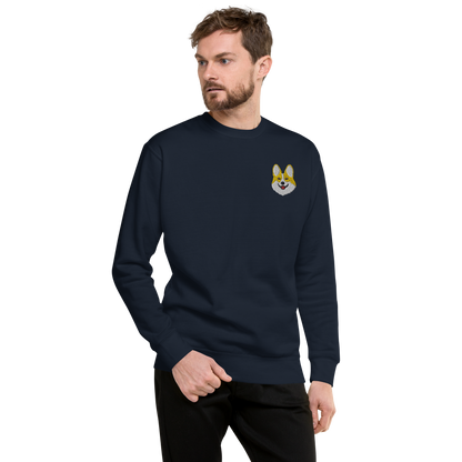 Corgi Smile Unisex Premium Sweatshirt.