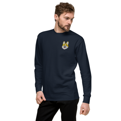 Corgi Smile Unisex Premium Sweatshirt.