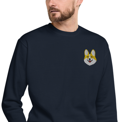 Corgi Smile Unisex Premium Sweatshirt.