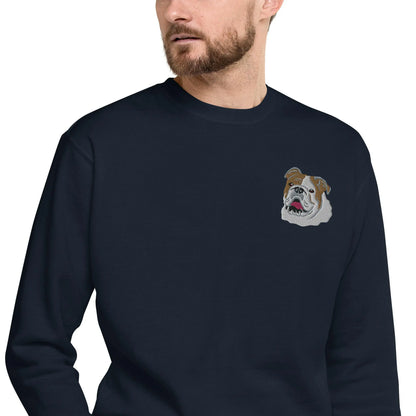 English Bulldog Unisex Premium Sweatshirt.